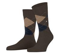 Burlington Men's Dundee M So Wool Viscose Patterned 1 Pair Socks, Brown Buckeye Melange 5046, 6.5-11