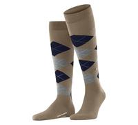 Burlington Men's Edinburgh M Kh Wool Long Patterned 1 Pair Knee-High Socks, Brown Camel 5038, 6.5-11