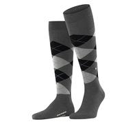 Burlington Mens Edinburgh Knee High Socks - Asphalt Mel Grey