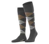 Burlington Men's Edinburgh M Kh Wool Long Patterned 1 Pair Knee-High Socks, Grey Dark 3070 6.5-11