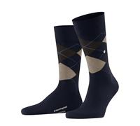 Burlington Men's Edinburgh M So Wool Patterned 1 Pair Socks, Blue Marine 6121, 6.5-11
