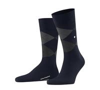 Burlington Men's Edinburgh M So Wool Patterned 1 Pair Socks, Blue Marine 6123, 6.5-11