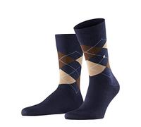 Burlington Men's Edinburgh M SO Wool Patterned 1 Pair Socks, Blue (Navy 6143), 6.5-11