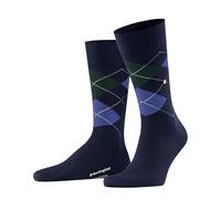 Burlington Men's Edinburgh M So Wool Patterned 1 Pair Socks, Blue Royal 6879, 6.5-11