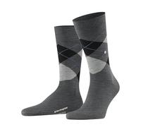 Burlington Men's Edinburgh M So Wool Patterned 1 Pair Socks, Grey Asphalt Melange 3180 6.5-11