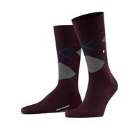 Burlington Men's Edinburgh M So Wool Patterned 1 Pair Socks, Red Claret 8435, 6.5-11