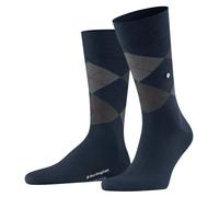 Burlington Men's Edinburgh M So Wool Patterned 1 Pair Socks, Blue Marine 6123, 6.5-11