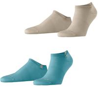 Burlington Mens Everyday 2-Pack Sneaker Socks - Key Largo Blue