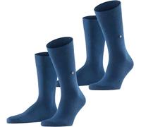 Burlington Men's Everyday 2-Pack Socks Breathable Cotton Reinforced Hard-Wearin