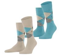 Burlington Mens Everyday Argyle 2-Pack Socks - Zemet Beige