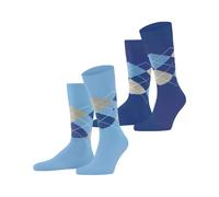 Burlington Everyday Argyle Men Socks 40-46 Blue