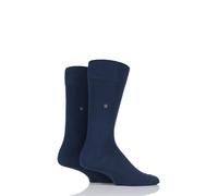 Burlington Men's Everyday Mercerised Cotton Socks -Various Colours - 2 Pair Pack