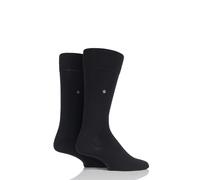 Burlington Men's Everyday Mercerised Cotton Socks -Various Colours - 2 Pair Pack