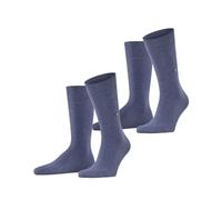 Burlington Men's Everyday Mercerised Cotton Socks -Various Colours - 2 Pair Pack