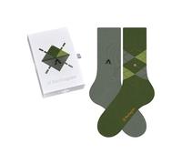 Burlington Men's Everyday X-Mas M So Cotton Patterned Socks 2 Pairs, Green Mix 0080, 6.5-11