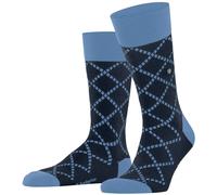 Burlington Mens Ferry Road Socks - Marine Blue