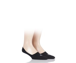Burlington Men's Invisible Cotton Socks Everyday Black Navy Grey White - 2 Pairs