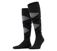 Burlington Men's King M Kh Cotton Long Patterned 1 Pair Knee-High Socks, Grey New 3985, 6.5-11