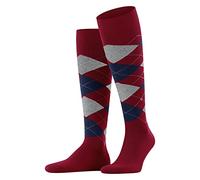 Burlington Men's King M Kh Cotton Long Patterned Knee-High Socks 1 Pair, Pink Red Pepper 8074, 6.5-11