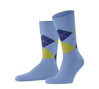 Burlington Men's King M So Cotton Patterned 1 Pair Socks, Blue Bleue 6543-O 6.5-11