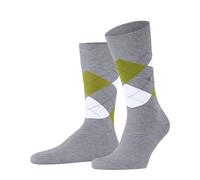 Burlington Men's King M So Cotton Patterned 1 Pair Socks, Grey Gunmetal 3226, 11-14