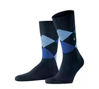 Burlington Men's King M So Cotton Patterned 1 Pair Socks, Blue Marine 6121, 11-14