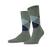 Burlington Men's King M So Cotton Patterned 1 Pair Socks, Green Sage 7068-O, 6.5-11