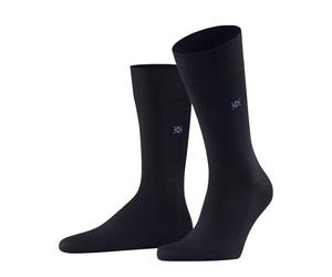 Burlington Men's Leeds M So Cotton Wool Plain 1 Pair Socks, Blue Marine 6120, 6.5-11