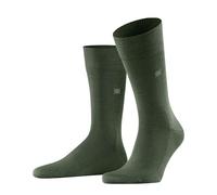 Burlington Men's Leeds M So Cotton Wool Plain 1 Pair Socks, Green Asparagus 7045, 6.5-11