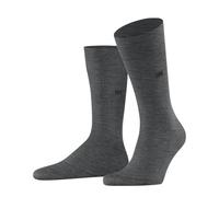 Burlington Men's Leeds M So Cotton Wool Plain 1 Pair Socks, Grey Dark 3070, 6.5-11