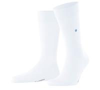 Burlington Men's Socks - Lord M So - Cotton Plain - 1 Pair White Size 6.5-11