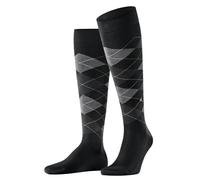 Burlington Manchester Socks Long Checkered 3000 Black size 40-46
