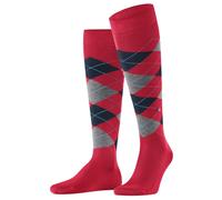 Burlington Men's Manchester M Kh Cotton Long Patterned 1 Pair Knee-High Socks, Red Passion 8048, 6.5-11