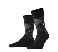 Burlington Men's Manchester M So Cotton Patterned 1 Pair Socks, Black 3000, 11-14