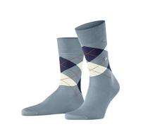 Burlington Men's Manchester M So Cotton Patterned 1 Pair Socks, Blue Fresco 6444 6.5-11