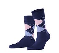 Burlington Men's Manchester M So Cotton Patterned 1 Pair Socks, Blue Night 6583 6.5-11