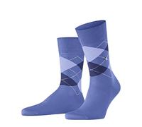 Burlington Men's Manchester M So Cotton Patterned 1 Pair Socks, Blue Water 6550, 11-14