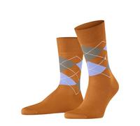 Burlington Men's Manchester M So Cotton Patterned 1 Pair Socks, Orange Sunset 8685 6.5-11