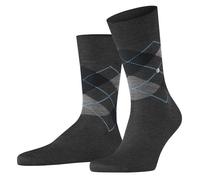 Burlington Mens Manchester Socks - Anthracite Grey/Black