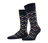 Burlington Men's Mosaic Affair M So Cotton Patterned 1 Pair Socks, Blue Marine 6120, 6.5-11