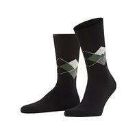 Burlington Men's Multi King M So Cotton Patterned 1 Pair Socks, Black 3000, 6.5-11