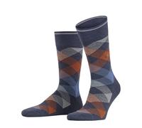 Burlington Men's Newcastle M So Wool Patterned 1 Pair Socks, Blue Dark Melange 6688 6.5-11