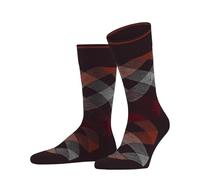 Burlington Men's Newcastle Melange M So Wool Patterned 1 Pair Socks, Red Barolo 8596, 6.5-11