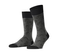 Burlington Men's Paisley M So Cotton Patterned 1 Pair Socks, Black 3000 6.5-11