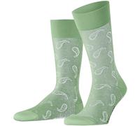 Burlington Mens Paisley Socks - Quiet Green
