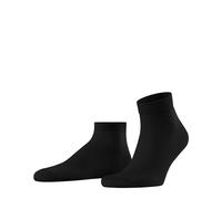Burlington Men's Palace Street M Sn Cotton Low-Cut Plain Trainer Socks 1 Pair, Black 3000, 6.5-11