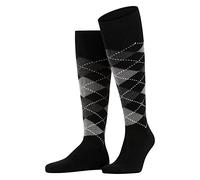 Burlington Mens Preston Knee High Socks - Black/Grey