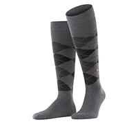 Burlington Men's Preston M Kh Warm Long Patterned 1 Pair Knee-High Socks, Grey Light 3400, 6.5-11
