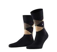 Burlington Men's Preston M So Warm Soft Patterned 1 Pair Socks, Black Black-Sahara 3014, 6.5-11