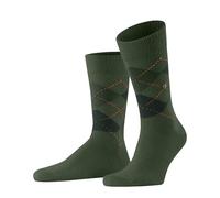Burlington Men's Preston M So Warm Soft Patterned 1 Pair Socks, Green Asparagus 7045, 6.5-11